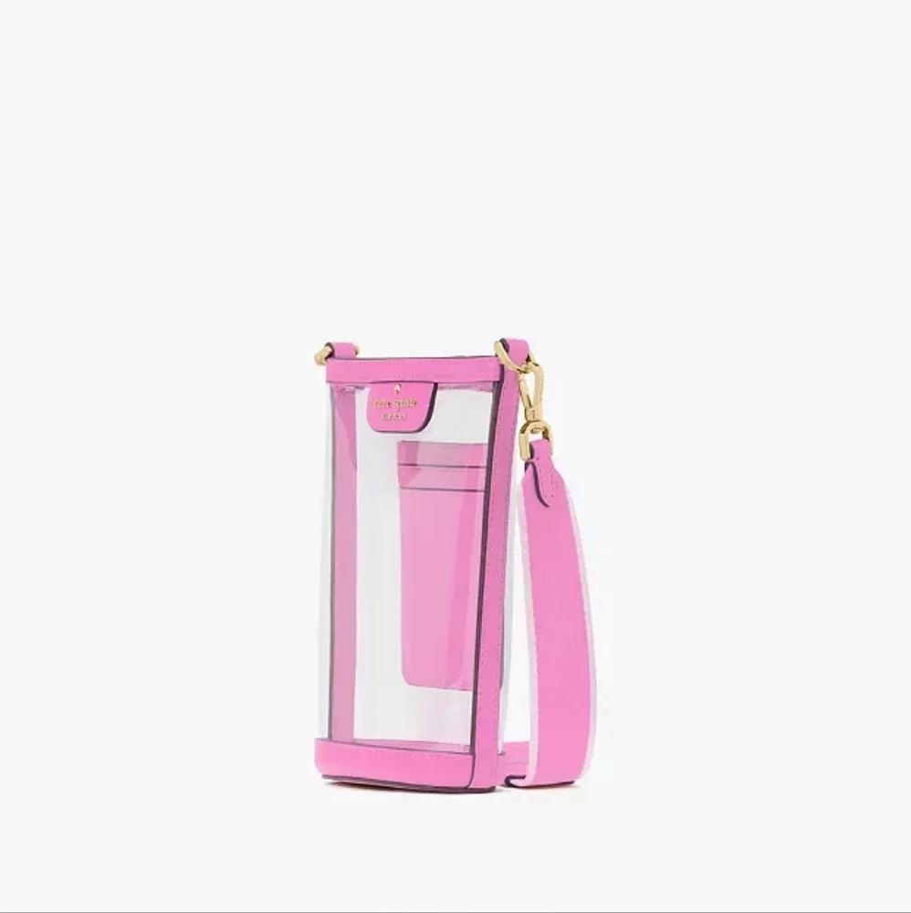 kate spade Clear Crossbody with Pink Trim